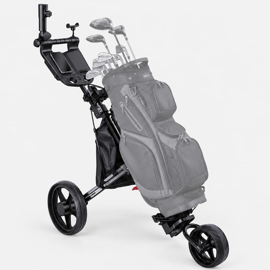 Golf Push Cart 3-Wheel Foldable