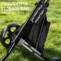 Golf Push Cart 3-Wheel Foldable